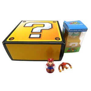 Nintendo Super Mario Box Vinyl Diddy Kong Figure Beanie Notepad Lunch Bag 2017
